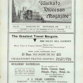 Waikato Diocesan Magazine September 1938