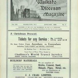 Waikato Diocesan Magazine January 1939