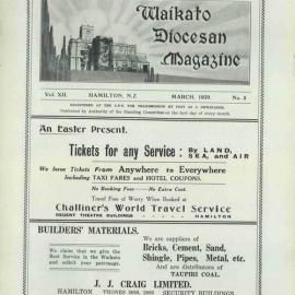 Waikato Diocesan Magazine March 1939