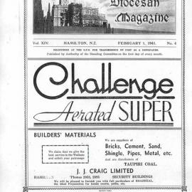 Waikato Diocesan Magazine February 1941