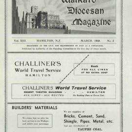 Waikato Diocesan Magazine March 1940