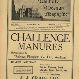 Waikato Diocesan Magazine March 1944