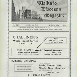 Waikato Diocesan Magazine April 1940