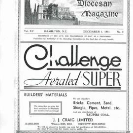 Waikato Diocesan Magazine December 1941