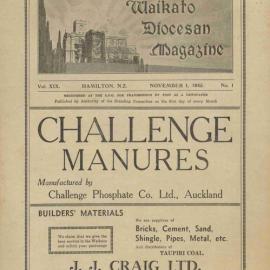 Waikato Diocesan Magazine Gazette November 1945