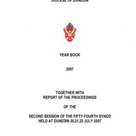 Diocese of Dunedin Yearbook 2007