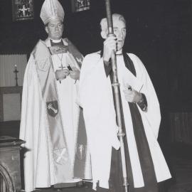 Bishop Eric Gowing with staff