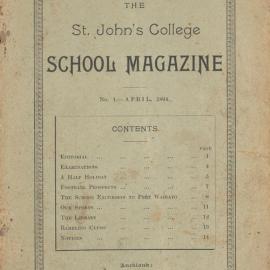 St John's Collegiate School Magazine April 1894
