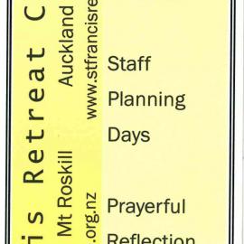 St Francis Retreat Centre Bookmark