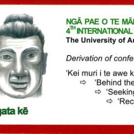 The University of Auckland International Traditional Knowledge Conference Bookmark