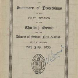 Diocese_Nelson_Synod_1936