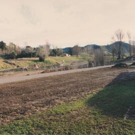 Te Aute College land, road, hills in background