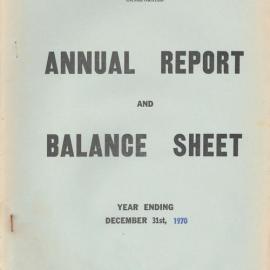 Te Aute Trust Board Annual Report 1970