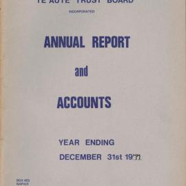 Te Aute Trust Board Annual Report 1977