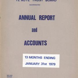Te Aute Trust Board Annual Report 1979