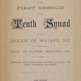 Diocese of Waiapu Synod Proceedings 1885