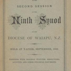 Diocese of Waiapu Synod Proceedings 1883