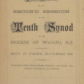 Diocese of Waiapu Synod Proceedings 1886