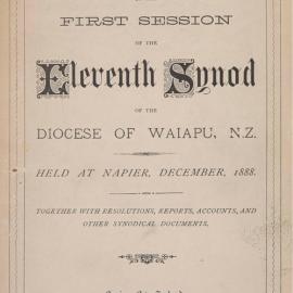 Diocese of Waiapu Synod Proceedings 1888