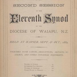 Diocese of Waiapu Synod Proceedings 1889