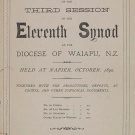 Diocese of Waiapu Synod Proceedings 1890