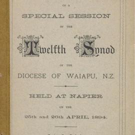Diocese of Waiapu Synod Proceedings 1894