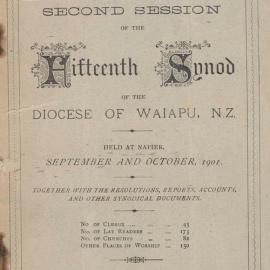 Diocese of Waiapu Synod Proceedings 1901