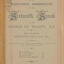 Diocese of Waiapu Synod Proceedings 1904
