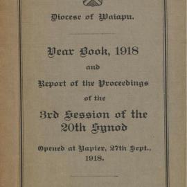 Diocese of Waiapu Synod Proceedings 1918