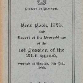 Diocese of Waiapu Synod Proceedings 1925