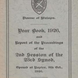 Diocese of Waiapu Synod Proceedings 1926