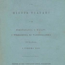 Diocese of Waiapu Synod Proceedings 1861
