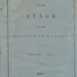 Diocese of Waiapu Synod Proceedings 1872