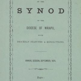 Diocese of Waiapu Synod Proceedings 1874
