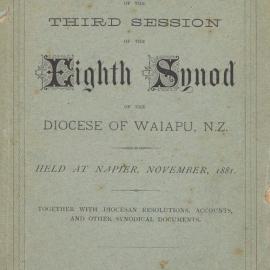 Diocese of Waiapu Synod Proceedings 1881