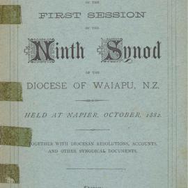 Diocese of Waiapu Synod Proceedings 1882