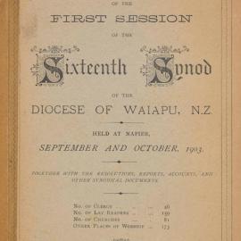 Diocese of Waiapu Synod Proceedings 1903