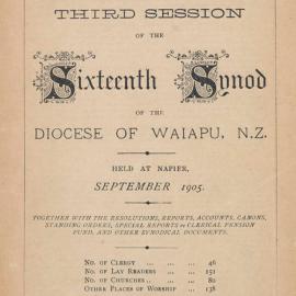 Diocese of Waiapu Synod Proceedings 1905