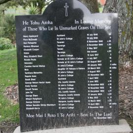 Unmarked Graves at St John's Theological College Graveyard