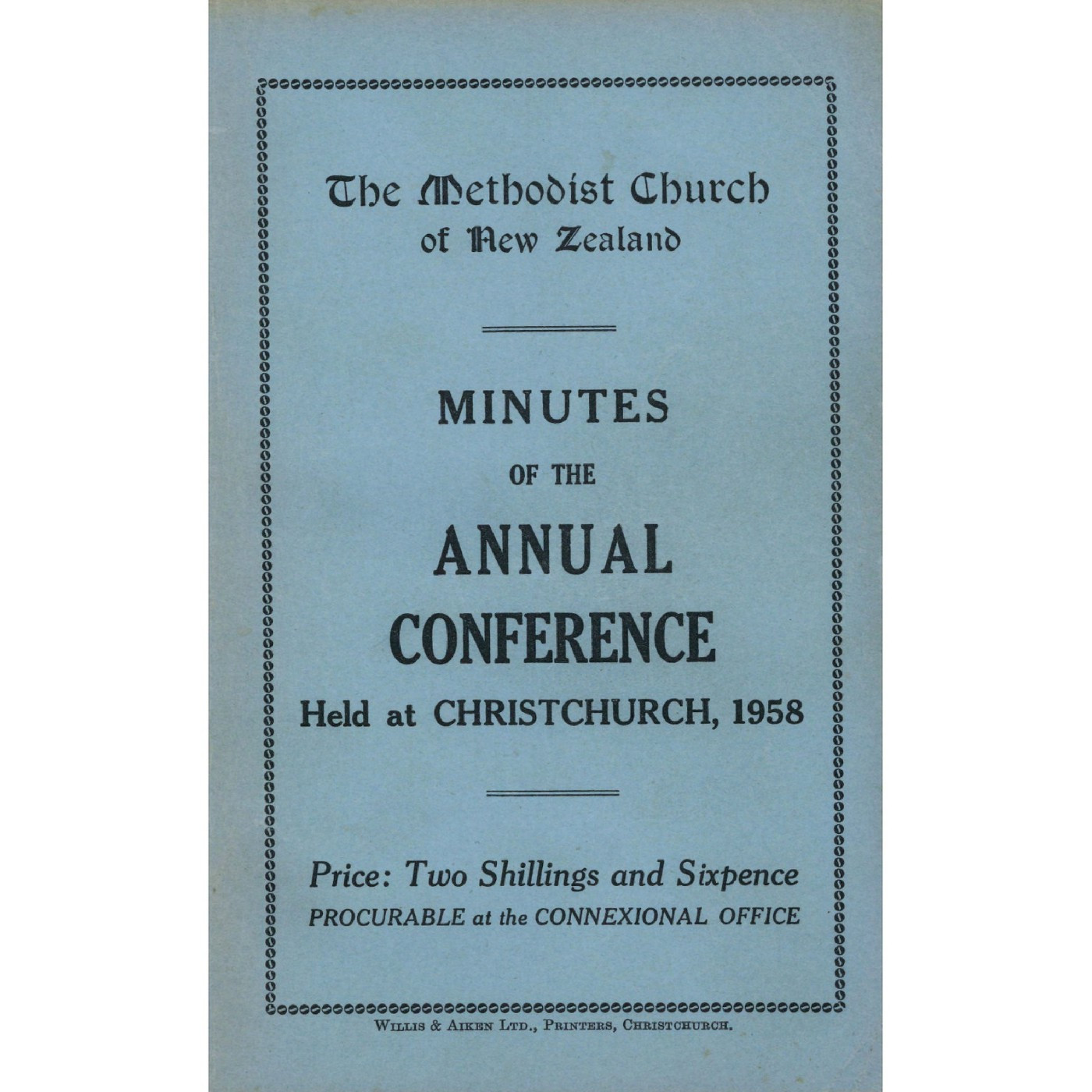 Methodist Church of New Zealand Conference Minutes and Reports