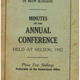 Methodist Church of New Zealand Conference Minutes 1952