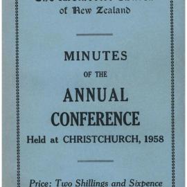 Methodist Church of New Zealand Conference Minutes 1958