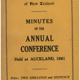 Methodist Church of New Zealand Conference Minutes 1961