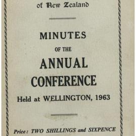Methodist Church of New Zealand Conference Minutes 1963