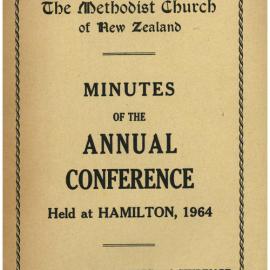 Methodist Church of New Zealand Conference Minutes 1964