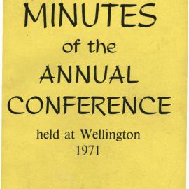 Methodist Church of New Zealand Conference Minutes 1971