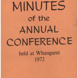 Methodist Church of New Zealand Conference Minutes 1972