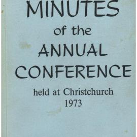 Methodist Church of New Zealand Conference Minutes 1973