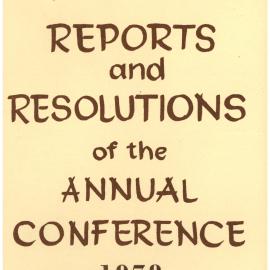 Methodist Church of New Zealand Conference Minutes 1978