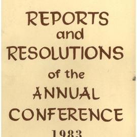 Methodist Church of New Zealand Conference Minutes 1983